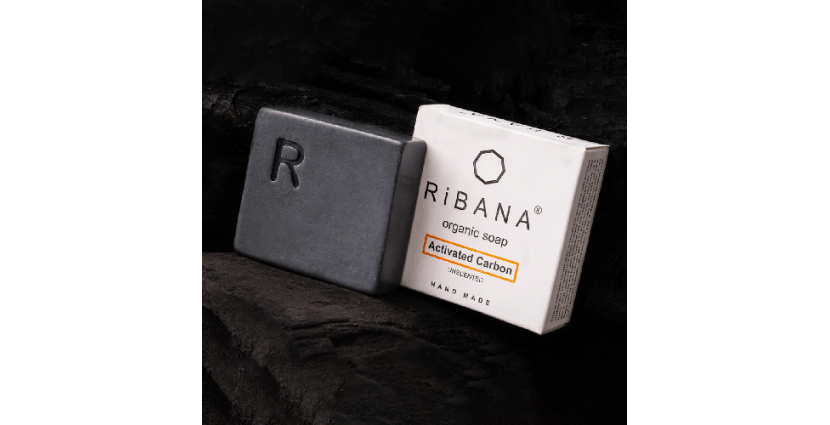 RiBANA Activated Carbon Soap - 95gm